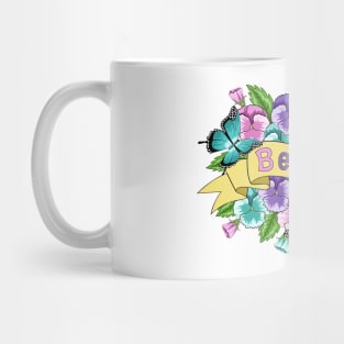 Be Kind - Pansy Flowers Mug